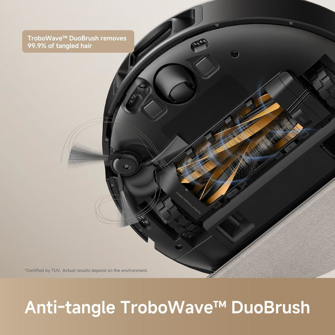 Mova E30 Pro Plus Robot Vacuum and Mop, 19000Pa Powerful Suction, Self-Emptying Base, 5L 90-Day Capacity, Anti-Tangle DuoBrush, Extensive Side Brush Cleaning