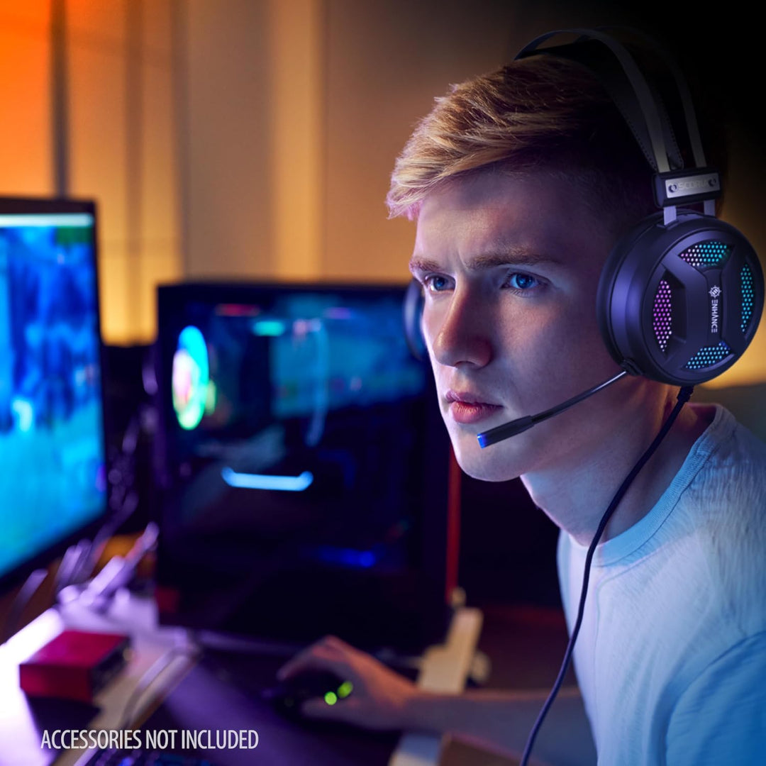 ACCESSOIRE POWER ENHANCE Casque de jeu Scoria 2 7.1 canaux Noir