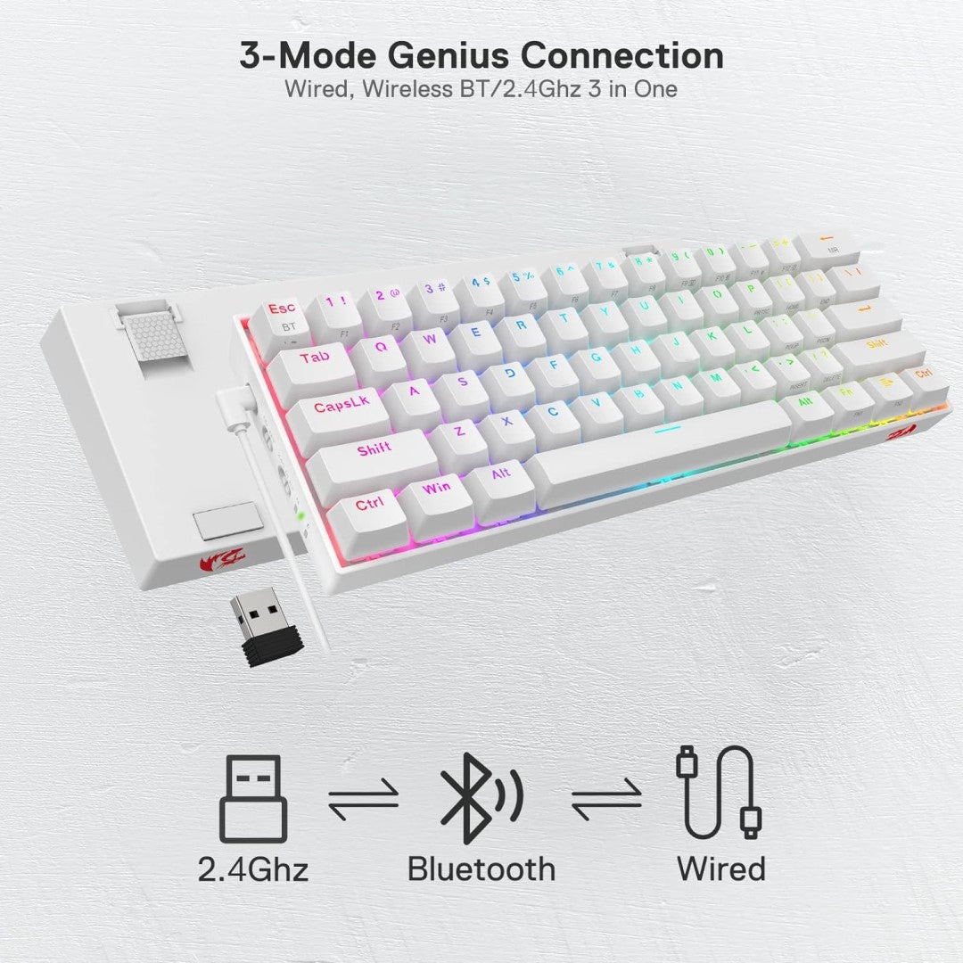 K530 Draconic 60% RGB Wireless Mechanical Keyboard Brown Switch