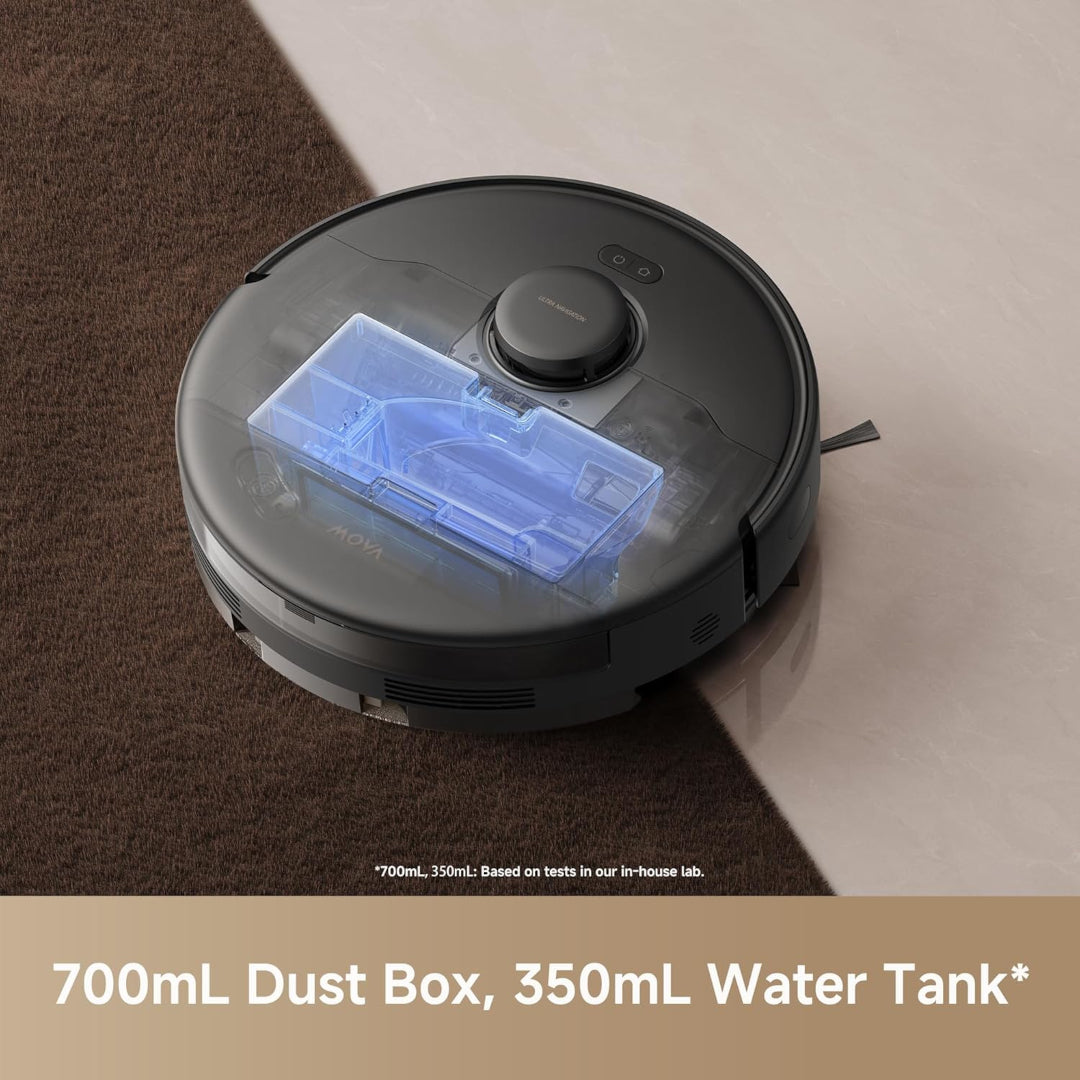 MOVA E30 Pro Robot Vacuum and Mop, 19000Pa Suction Power, Compatible with Alexa, 90 Days Without Emptying Auto-Empty Ideal for Hair, Hard Floor and Carpet, 3DAdapt Obstacle Avoidance