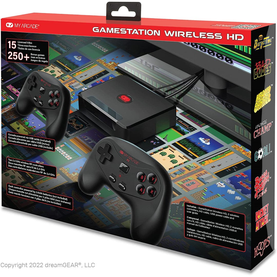 Gamestation Wireless with Data East and Jaleco Hits (250 games in 1) – Luna  Electronics