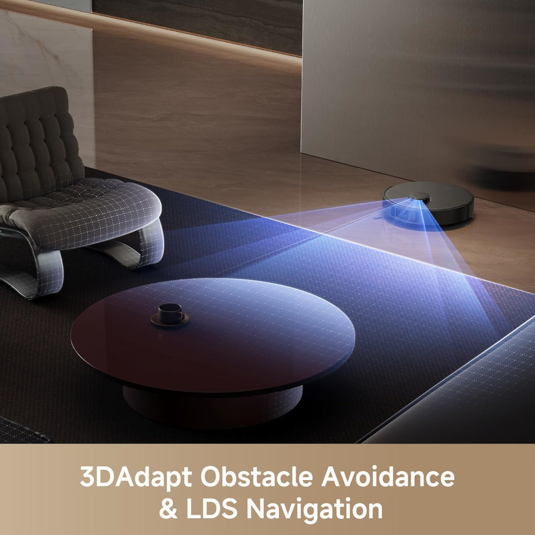MOVA E30 Pro Robot Vacuum and Mop, 19000Pa Suction Power, Compatible with Alexa, 90 Days Without Emptying Auto-Empty Ideal for Hair, Hard Floor and Carpet, 3DAdapt Obstacle Avoidance