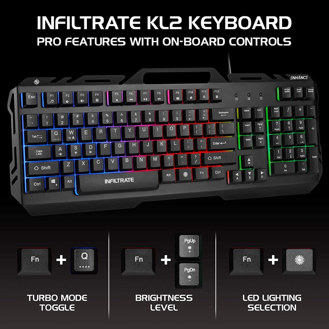 Infiltrate KL2 Keyboard with Membrane Switches