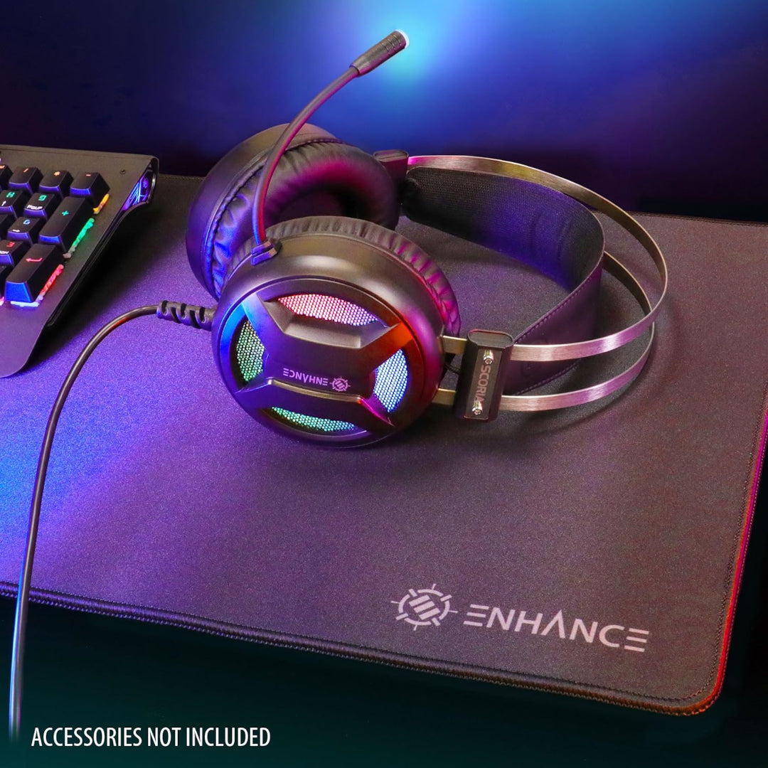 ACCESSOIRE POWER ENHANCE Casque de jeu Scoria 2 7.1 canaux Noir