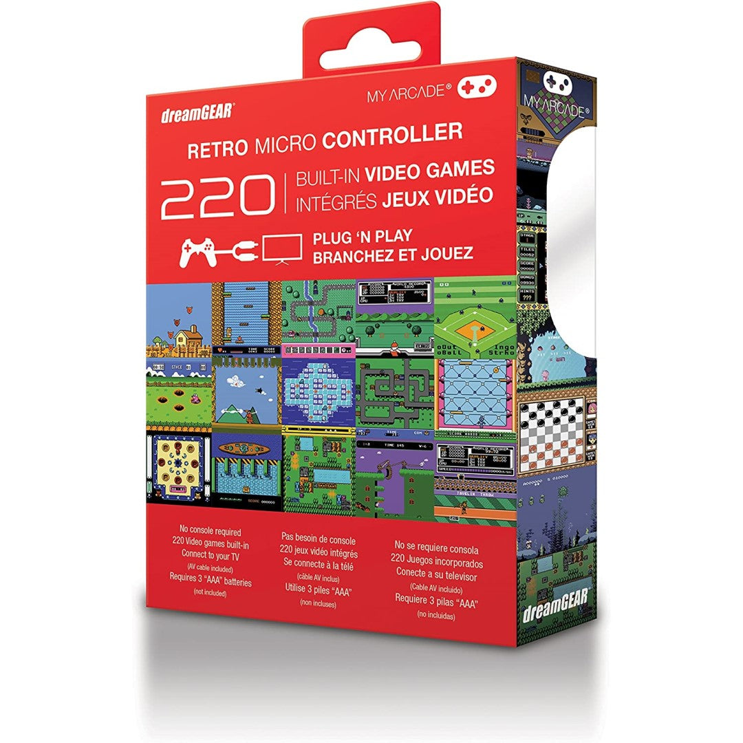 Micro Controller - 220 games in 1 - Clear Red