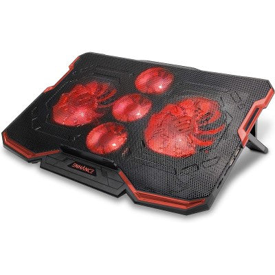 Cryogen Gaming Laptop Cooling Stand - Black/Red Light