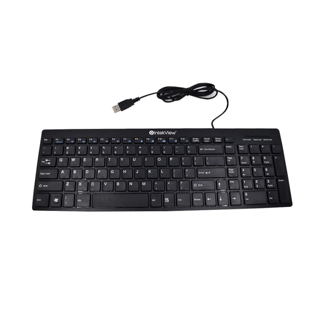 IntekView Wired Slim Keyboard V2 English