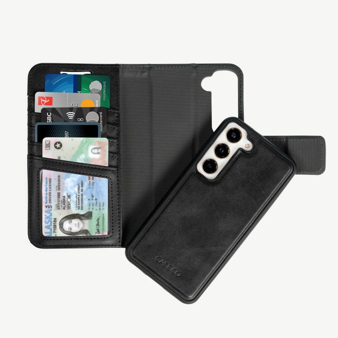 5th Ave Case + Magnetic Wallet - Samsung Galaxy S23 - Black