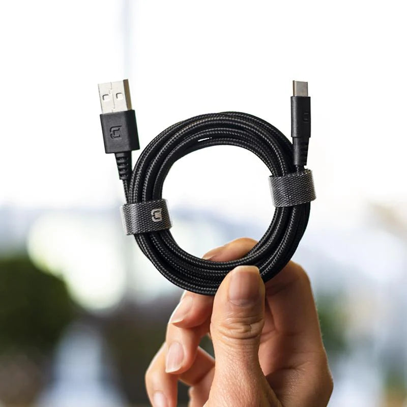 Caseco - Câble Tressé Type C 2M - Noir
