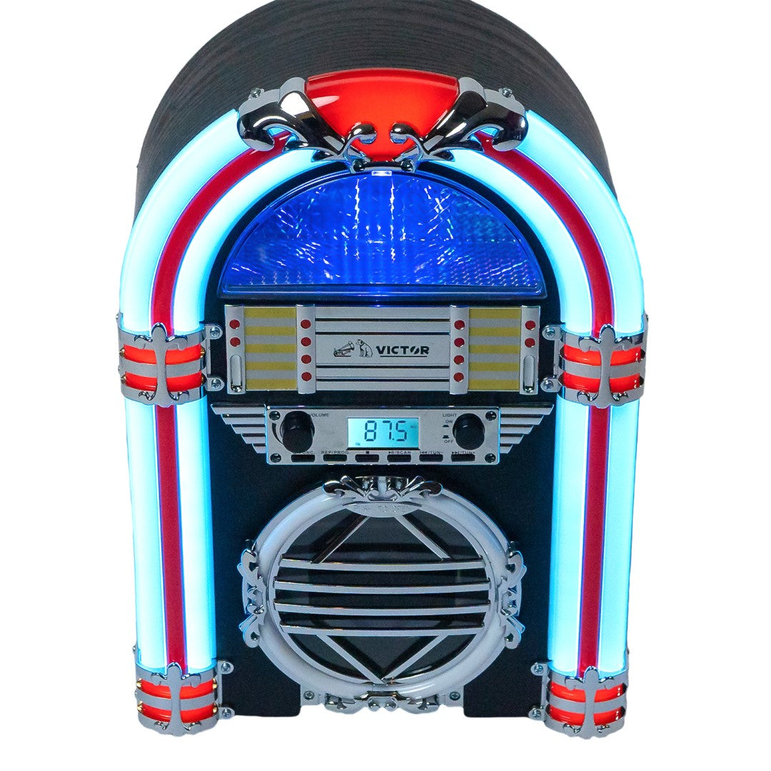 Desktop Bluetooth Classic Jukebox, CD Player & FM Radio LED