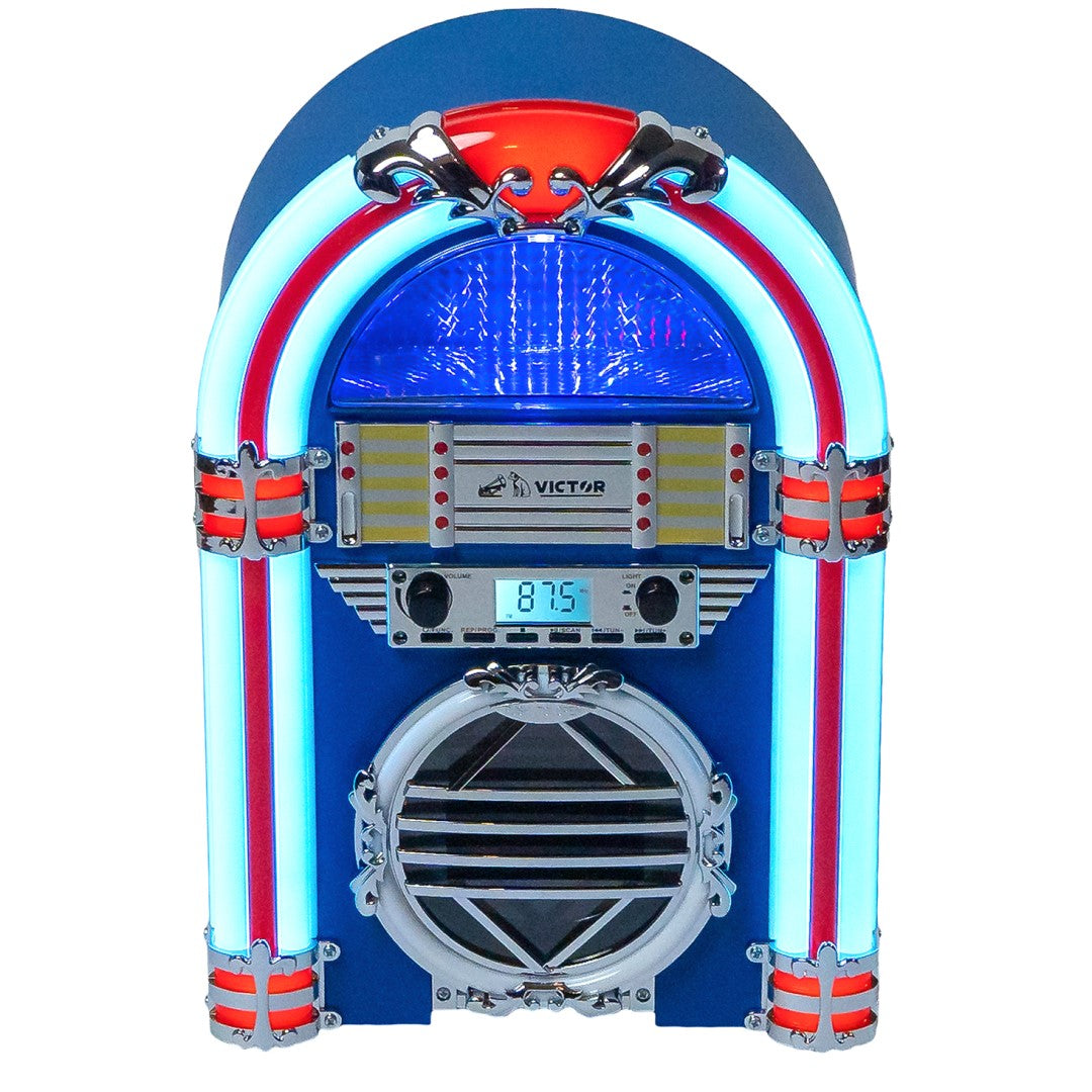 Broadway Desktop Bluetooth Jukebox - Blue