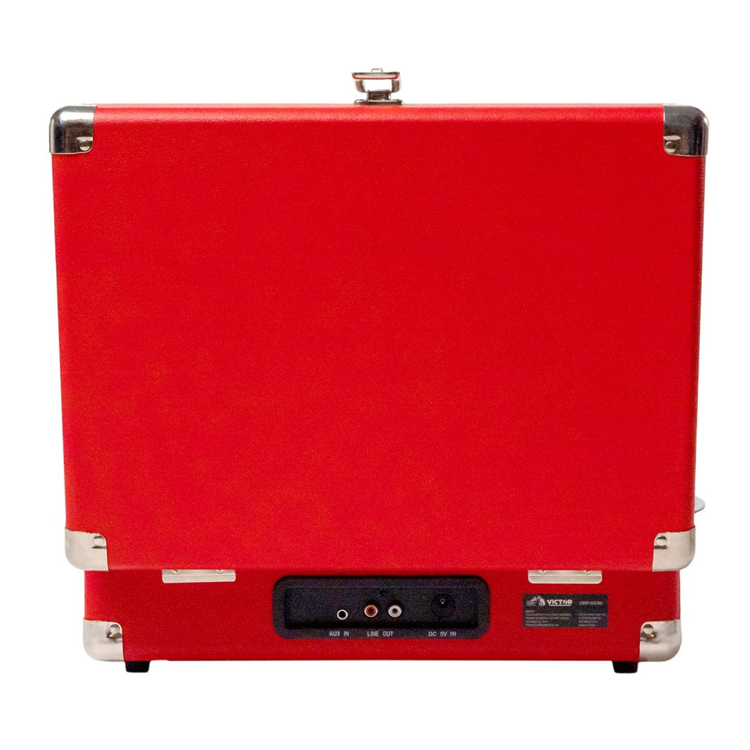Metro Dual Bluetooth Suitcase Turntable - Red