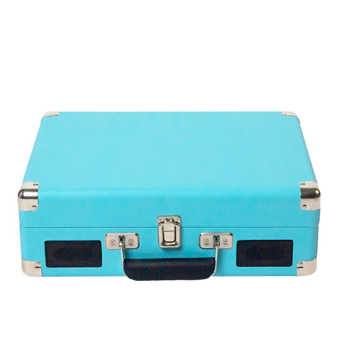 Metro Dual Bluetooth Suitcase Turntable - Turquoise