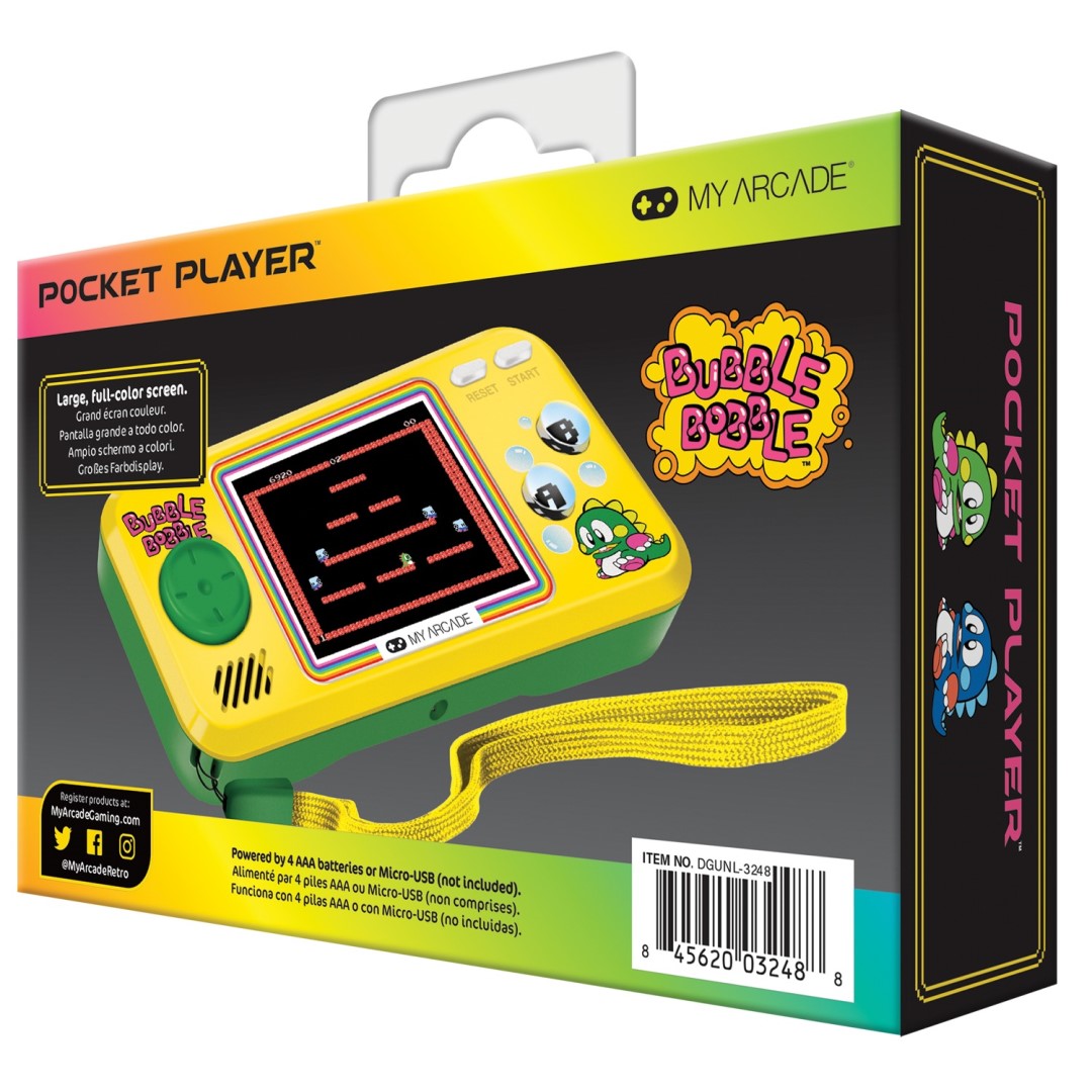 Bubble Bobble Pocket Player - Yellow & Black