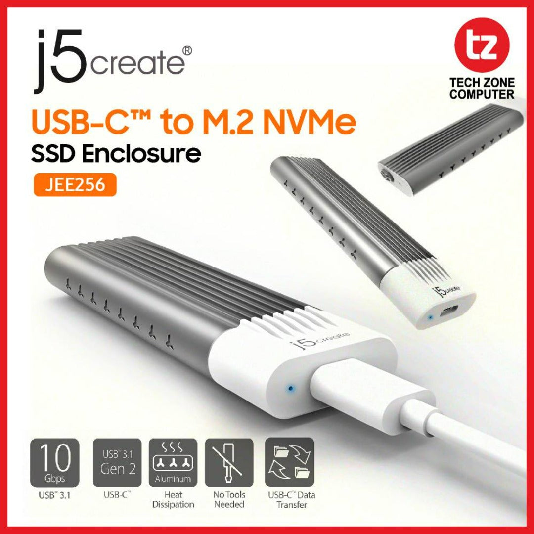 USB-C™ to M.2 NVMe SSD Enclosure