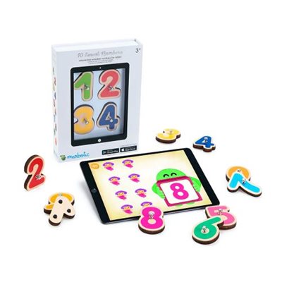 Smart numbers for tablet - Interactive wooden numbers set