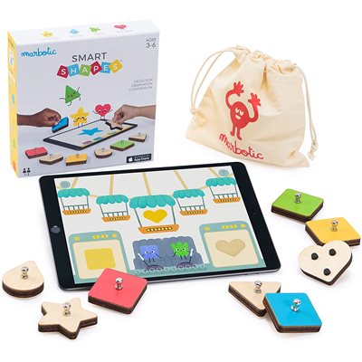 Smart shapes for tablet - Interactive wooden shapes & colors