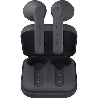 Happy Plugs - Air 1 Go - True Wireless Headphones - Black