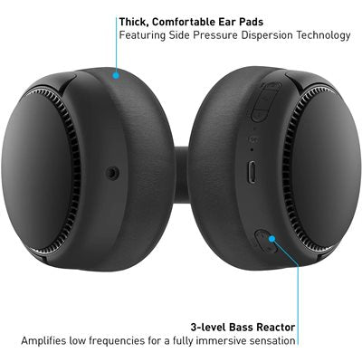 Panasonic M-Series Premium Mighty Bass Headphone Bluetooth  - Black