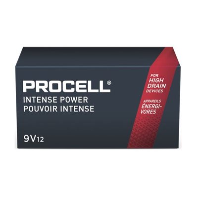 PROCELL INTENSE 9V (Bulk) Alkaline Battery PACK OF 12