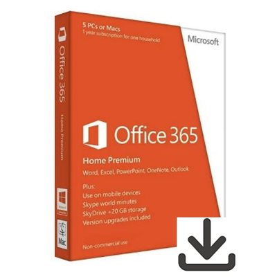 Microsoft Office 365 - Home Premium - 1Y/6U- Key (download)