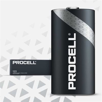 PROCELL SPECIALTY CR123 (Bulk) Lithium Battery PACK OF 12